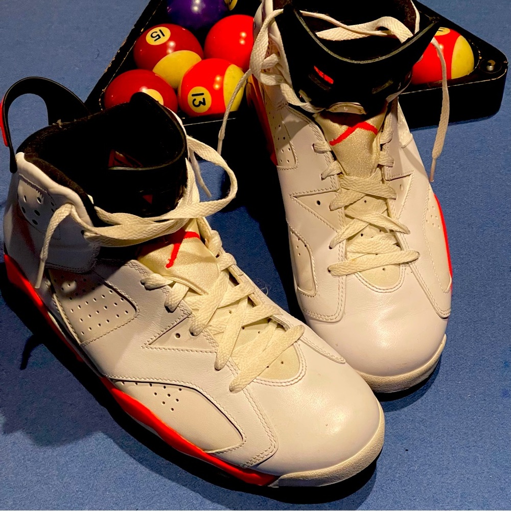White Infared Jordans